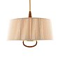 Подвесной светильник Arteriors Middlebury, натуральный хлопок и коричневая кожа — фото 4
