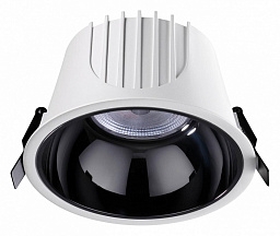 встраиваемый потолочный светильник с круглым отражателем