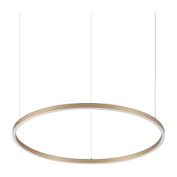 Подвесной светильник Oracle Slim SP D070 ROUND 3000K ON-OFF Ideal Lux 370446, латунь