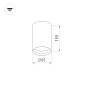 027506 Arlight Светильник SP-POLO-SURFACE-R65-8W Warm3000 (BK-BK, 40 deg) — фото 1