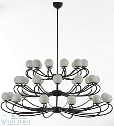 7207/36 MM lampadari Papillon многорожковая люстра с округлыми плафонами на металлических дугах
