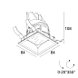 28581 9020 B Delta Light ENTERO Sq-S Ip Мягкий утопленный светильник — фото 1