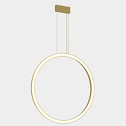 CP4B-00A9AZRUEF Leds C4 Circular подвесной светильник с вертикальным кольцом золотистого оттенка большого диаметра
