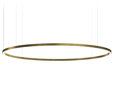 подвесной светильник кольцевой формы с латунным элементом