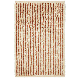 1104269868 Ferm Living Kami Узелковый ковер 80x120 см, кремовый / красно-коричневый