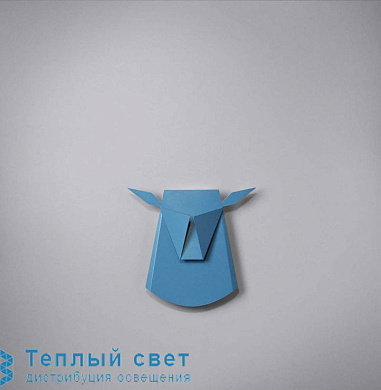 DEAR HEAD настенный светильник Popup Lighting DEAR HEAD BLUE