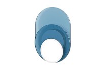 Dot 04, Корпус: чёрный; панели синее стекло + синий