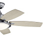 52" Cameron Fan Weathered Steel Powder Coat люстра-вентилятор 310204WSP Kichler — фото 5