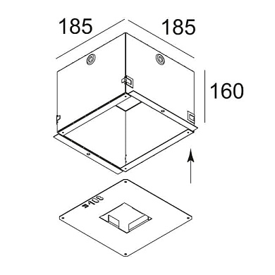 CONCRETE BOX 108 монтажная коробка Delta Light