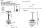 0060/203 ALBERTO Crystal lux Светильник подвесной 3х60W E14 хром