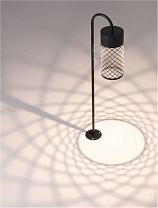 Sandy Black Aluminium & Steel LED 9Watt 220-240Volt 395Lm 3000K IP65 D:10 W:18.5 H:70 cm