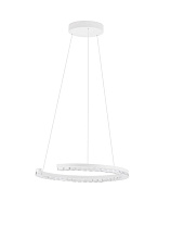 Triac Dimmable Sandy White Aluminium & Prismatic Lens LED 21 Watt 220-240 Volt 1365Lm IP20 3000K D:46 H:200 cm