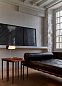 Настольная лампа Biny Table DCW éditions, белая опора, чёрный корпус, белые жалюзи BINY TABLE SW-WH-BL-WH — фото 1