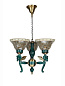 Pegasus Seahorse 3 Light Chandelier - Golden люстра FOS Lighting Horse-MNKKatora-CH3