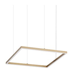 Подвесной светильник Oracle Slim SP D050 SQUARE 3000K ON-OFF Ideal Lux 370415, латунь