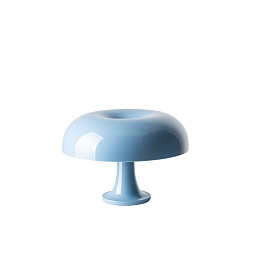 S0039060A07 Artemide Nesso настольный светильник с гладким куполообразным плафоном голубого цвета