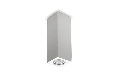 потолочный светильник с треугольным корпусом и утопленным модулем