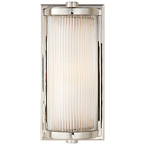 Dresser Short Glass Rod Light полированный никель с матовым стеклянным лайнером