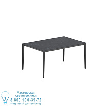 СТОЛ U-NITE 150X100CM АНТРАЦИТОВЫЙ С КЕРАМИЧЕСКОЙ СТОЛЕШНИЦЕЙ NERO MARQUINA Royal Botania
