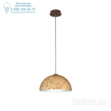 Kolarz CULT A1339.31.Co.VinAu/40 подвесной светильник кортеновская сталь ø40cm высота 20cm макс. высота 270cm 1 лампа e27