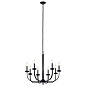Kennewick 8 Light Chandelier Black люстра 52388BK Kichler — фото 5