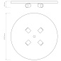1296002 4-Way Plate Astro lighting потолочный светильник матовый белый — фото 2