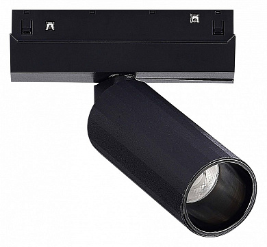 магнитный трековый светильник с черным корпусом и направленным пучком света для магнитного трека 48V