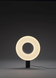 Настольная лампа Iris Table 40 DCW éditions, белый диск, корпус чёрный матовый IRIS T 40 2700K