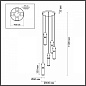 5058/25L Odeon Light Scrow подвесной светильник, 5Вт, 3000K, 2252лм, черный