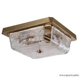 DAMIAN PL4 BRASS Crystal Lux DAMIAN потолочный светильник с квадратным корпусом и мраморным рассеивателем в латунной отделке
