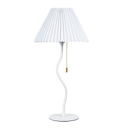 A5069LT-1WH Arte Lamp AGATHA настольная лампа с изогнутой стойкой и белым абажуром