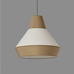 C39156ARLI ACB Iluminacion Modena подвесной светильник с деревянной вставкой и матовым белым корпусом