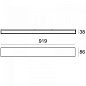 8918M Linea Light Box W1 AP LED XL современный настенный светильник с односторонним свечением медь — фото 1