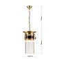 HL 6-1490/3 alt-MS/Stäbchen Pendant Light ADELE, antique brass, with crystal glass sticks, 37cm Orion — фото 6