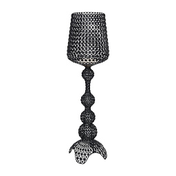 0918509 Kartell Kabuki уличный торшер с чёрным перфорированным плафоном