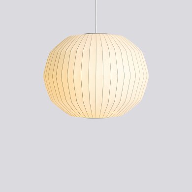Подвесной светильник HAY Nelson Angled Sphere Bubble M, молочно-белый