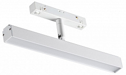 358611 Novotech Flum 23mm магнитный трековый светильник линейной формы белого цвета для системы 48V