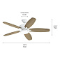 52" Renew Designer Fan Matte White люстра-вентилятор 330163MWH Kichler — фото 6
