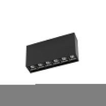 Ceiling fixture Bento Surface 6 LEDS 12.2W 2700K CRI 90 PHASE CUT Black IP23 844lm
