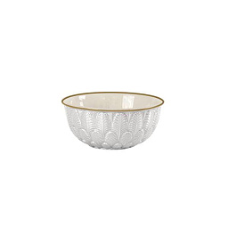 Peacock white & gold nuts bowl чаша, Villari