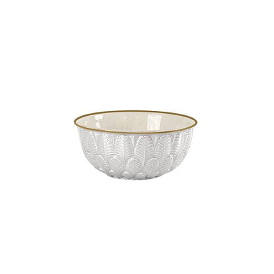 Peacock white & gold nuts bowl чаша, Villari