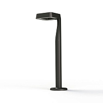 Square N° 2; Satin-finish polycarbonate Built-in LED 4000°K neutral white 35W; Black grey