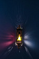 Handcrafted Brass And Colored Glass Wall Light бра FOS Lighting D4U-Antq-WL1