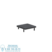 ALURA LOUNGE 80 LTL СТОЛ 80X80X23CM ЧЕРНАЯ КЕРАМИЧЕСКАЯ СТОЛЕШНИЦА NERO MARQUINA Royal Botania