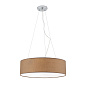 HL 6-1632/3 braun Ufo Orion подвесной круглый текстильный светильник — фото 3
