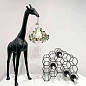 28001BL Qeeboo Giraffe in Love XS PT современный торшер чёрный — фото 1