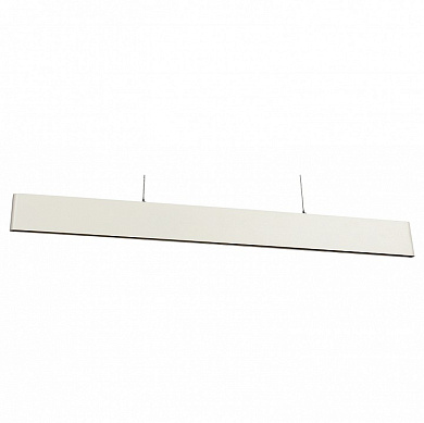 подвесной линейный светильник с вытянутым корпусом и рассеянным светом