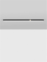 Sandy Black Aluminium LED 6Watt DC 48 Volt 297Lm IP20 3000K L:30 W:1.5 H:1.1 cm
