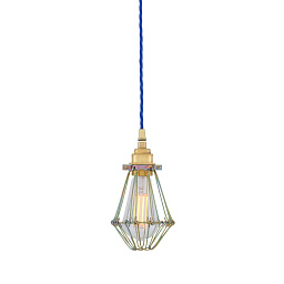 MLP005GLDZNC Mullan Lighting Praia подвесной светильник с золотистой металлической клеткой индустриального стиля