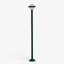 Dallas N° 9; Smoked polycarbonate E27 75W; Fir green